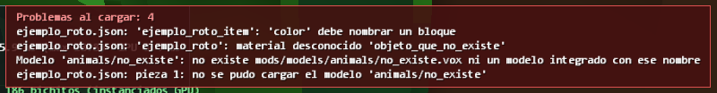 Aviso de errores de carga